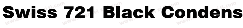 Swiss 721 Black Condensed BT FONT字体转换
